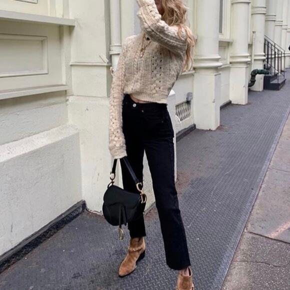 RE/DONE x LEVI’s Slim Leg High Rise Stove Pipe Jean Black Denim NWT Grunge 24 0 - Picture 1 of 14